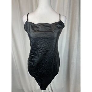 Commando Faux Leather Cami Bodysuit Sleek Minimalist Edgy XL